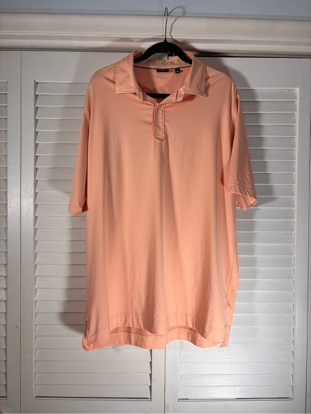 FootJoy FJ Men's Golf Polo Shirt XL Peach Performance Stretch Mens